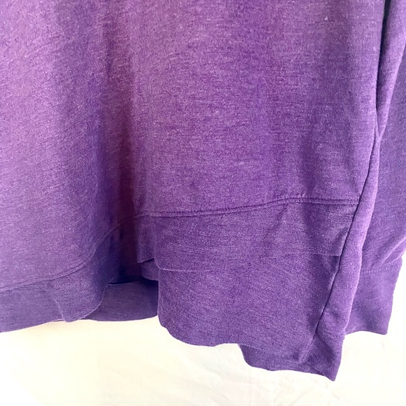 *3 for $12* Gaiam long sleeve crew neck purple sweatshirt - Picture 3 of 8